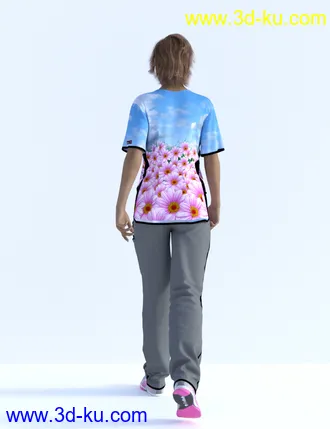 3D打印模型dForce ZO Female Scrub Set for Genesis 8 Females的图片