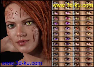 3D打印模型DG Iray 200 Iris Colors for Genesis 8 and Merchant Resource的图片