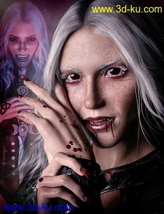 3D打印模型Dhampir the Dark Angel for Genesis 8.1 Female的图片