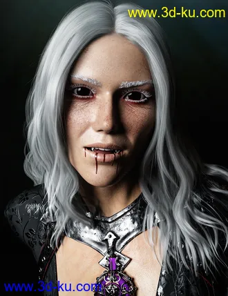 3D打印模型Dhampir the Dark Angel for Genesis 8.1 Female的图片