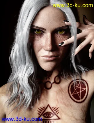 3D打印模型Dhampir the Dark Angel for Genesis 8.1 Female的图片