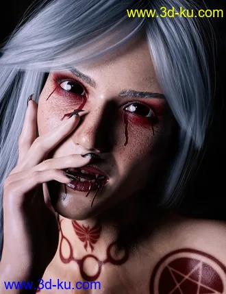 3D打印模型Dhampir the Dark Angel for Genesis 8.1 Female的图片