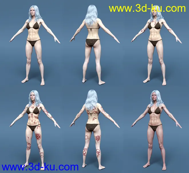 Dhampir the Dark Angel for Genesis 8.1 Female模型的图片10