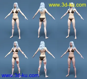 3D打印模型Dhampir the Dark Angel for Genesis 8.1 Female的图片