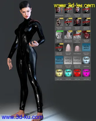 3D打印模型Dianna HD Add-On的图片