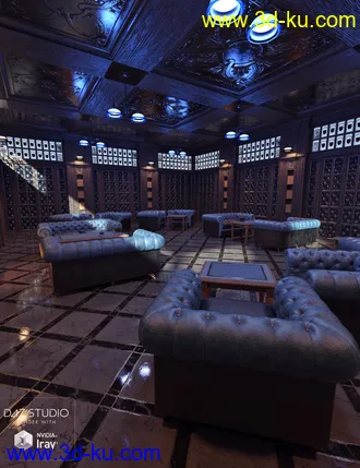 3D打印模型Dignified Gentlemen's Game Room的图片
