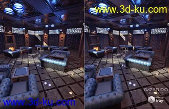 3D打印模型Dignified Gentlemen's Game Room的图片