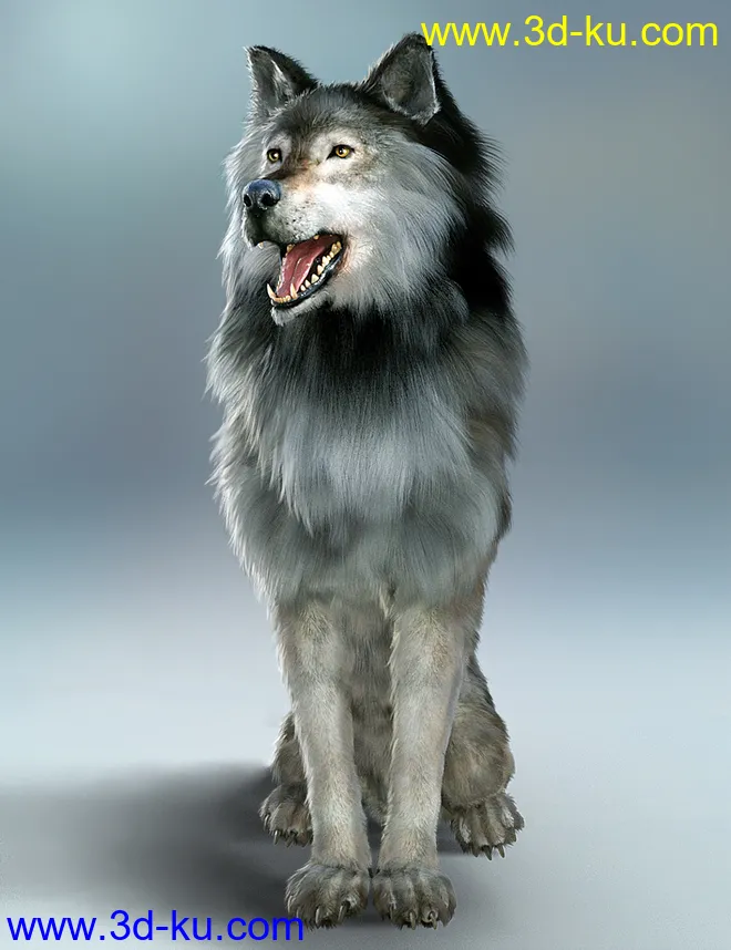 Dire Wolf Animations for Daz Dog 8 and Genesis 8模型的图片1