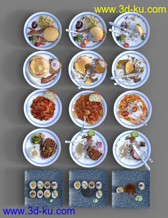 3D打印模型Dirty Dishes的图片