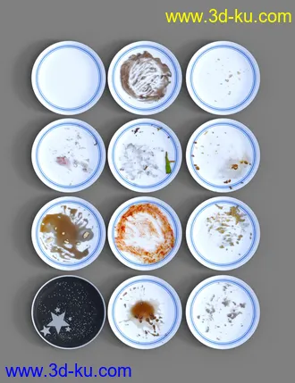 3D打印模型Dirty Dishes的图片