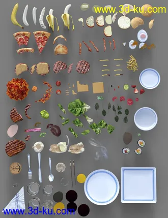 3D打印模型Dirty Dishes的图片