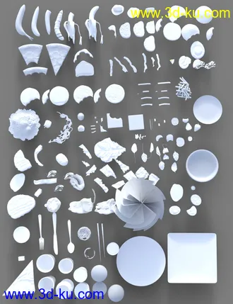 3D打印模型Dirty Dishes的图片