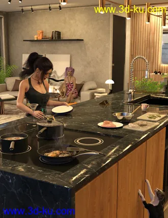 3D打印模型Dirty Dishes Food and Drink Expansion的图片