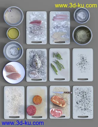 3D打印模型Dirty Dishes Food and Drink Expansion的图片
