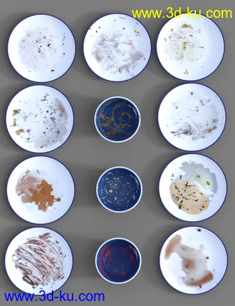 3D打印模型Dirty Dishes Food and Drink Expansion的图片