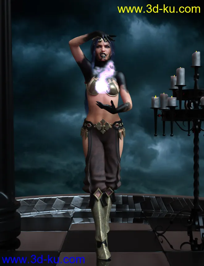 Djinn Poses for Genesis 8 Female模型的图片1