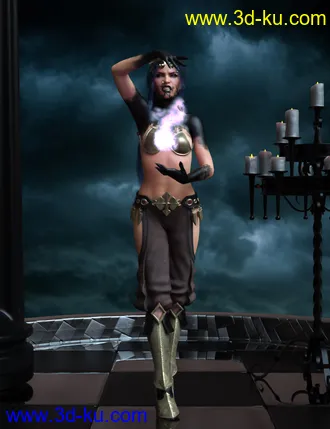 3D打印模型Djinn Poses for Genesis 8 Female的图片