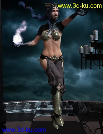 3D打印模型Djinn Poses for Genesis 8 Female的图片