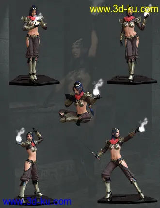 3D打印模型Djinn Poses for Genesis 8 Female的图片