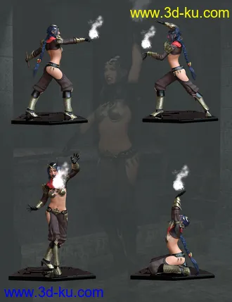 3D打印模型Djinn Poses for Genesis 8 Female的图片