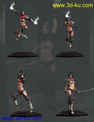 3D打印模型Djinn Poses for Genesis 8 Female的图片