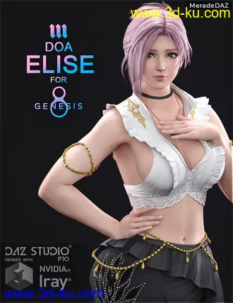 3D打印模型DOA Elise for Genesis 8 and 8.1 Female的图片