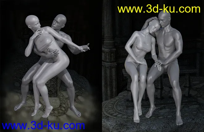 Don't Leave Me Poses for Genesis 8 Female(s) and Male(s)模型的图片8