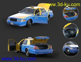 3D打印模型Downtown Taxi的图片