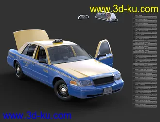 3D打印模型Downtown Taxi的图片