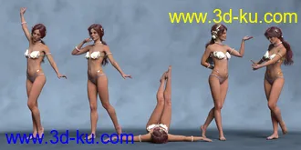 3D打印模型Dream Came True Poses for Coral 8.1 and Genesis 8.1 Male的图片