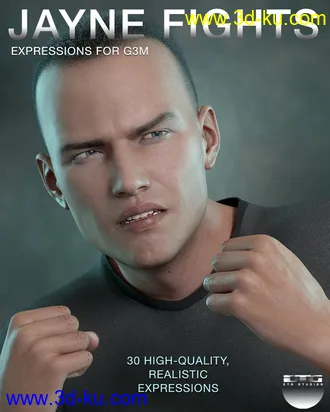 3D打印模型DTG Studios' Jayne Fights Expressions for G3M的图片