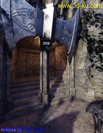 3D打印模型Dwarven Fantasy Entrance的图片