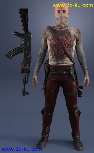 3D打印模型Dystopian HD Outfit Textures Expansion的图片