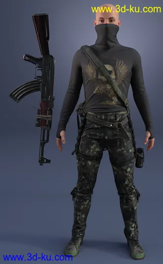 3D打印模型Dystopian HD Outfit Textures Expansion的图片
