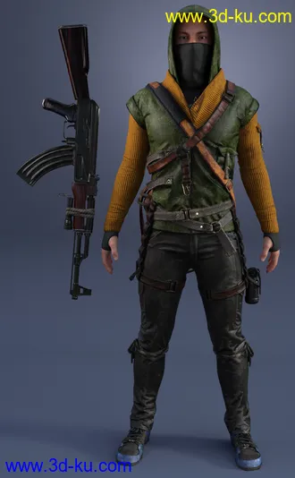 3D打印模型Dystopian HD Outfit Textures Expansion的图片