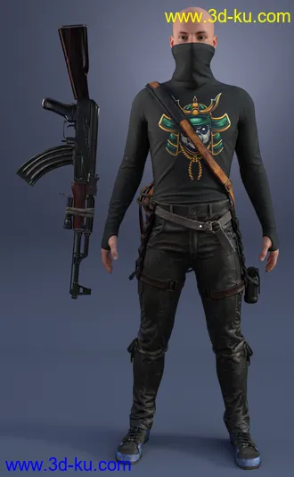 3D打印模型Dystopian HD Outfit Textures Expansion的图片