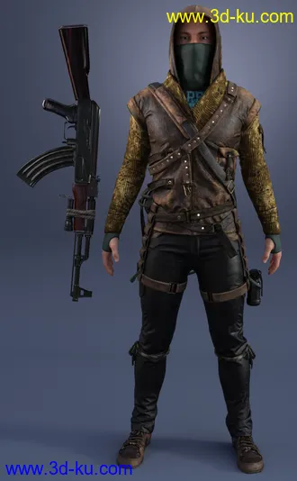 3D打印模型Dystopian HD Outfit Textures Expansion的图片