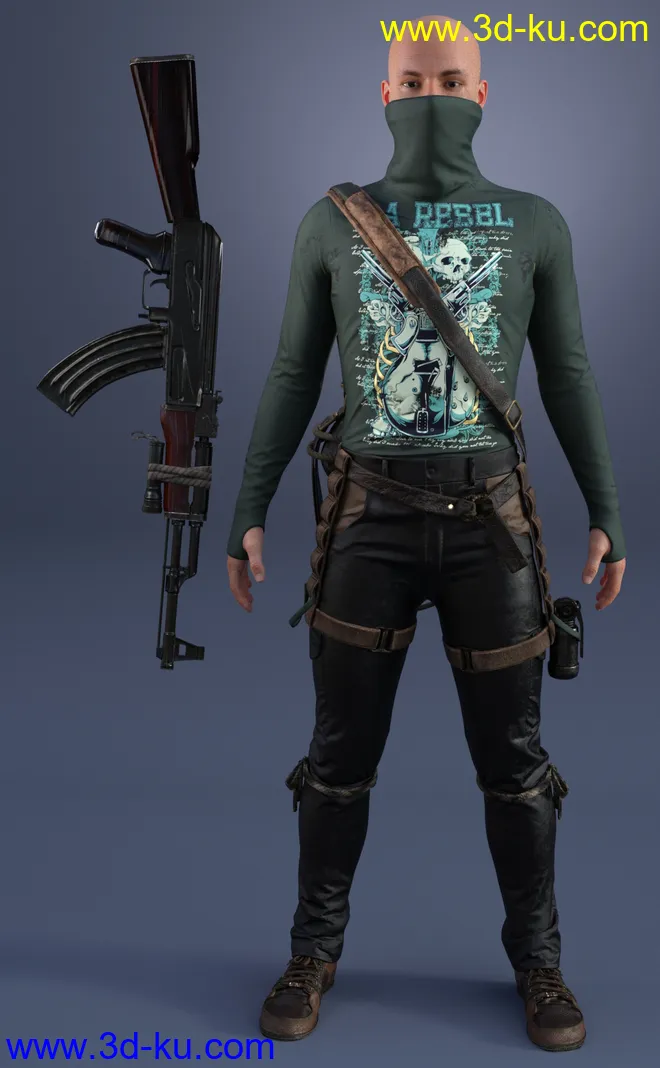 Dystopian HD Outfit Textures Expansion模型的图片13