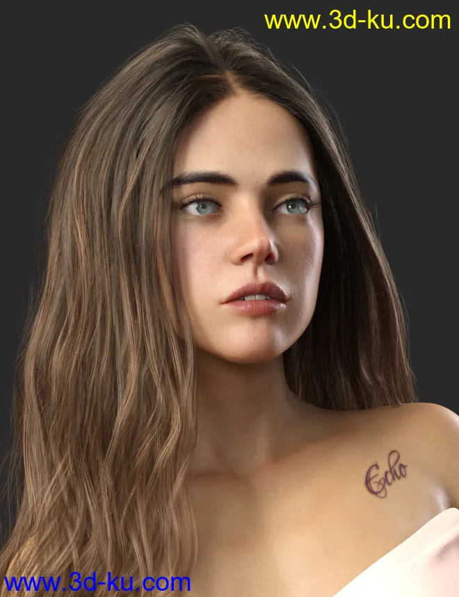 Echo HD for Genesis 8.1 Female模型的图片2