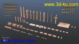 3D打印模型Egyptian Elements的图片