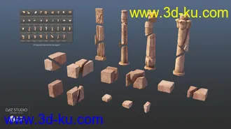 3D打印模型Egyptian Elements的图片