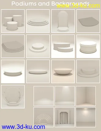 3D打印模型Elegant Display Props and Scenes的图片