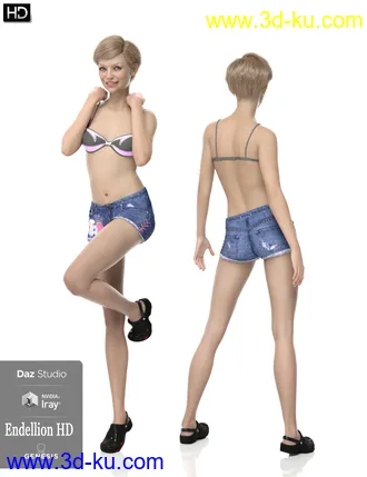 3D打印模型Endellion HD For Genesis 8 Female的图片