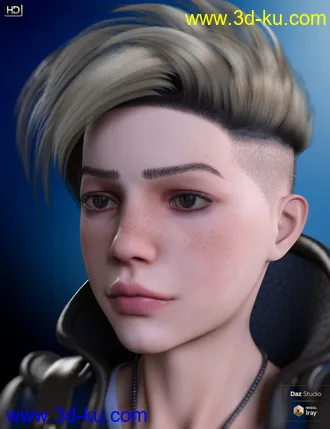 3D打印模型Esra HD Character, Hair and Outfit for Genesis 8 and 8.1 Male的图片
