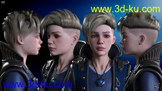 3D打印模型Esra HD Character, Hair and Outfit for Genesis 8 and 8.1 Male的图片