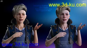 3D打印模型Esra HD Character, Hair and Outfit for Genesis 8 and 8.1 Male的图片
