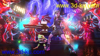 3D打印模型Esra HD Character, Hair and Outfit for Genesis 8 and 8.1 Male的图片