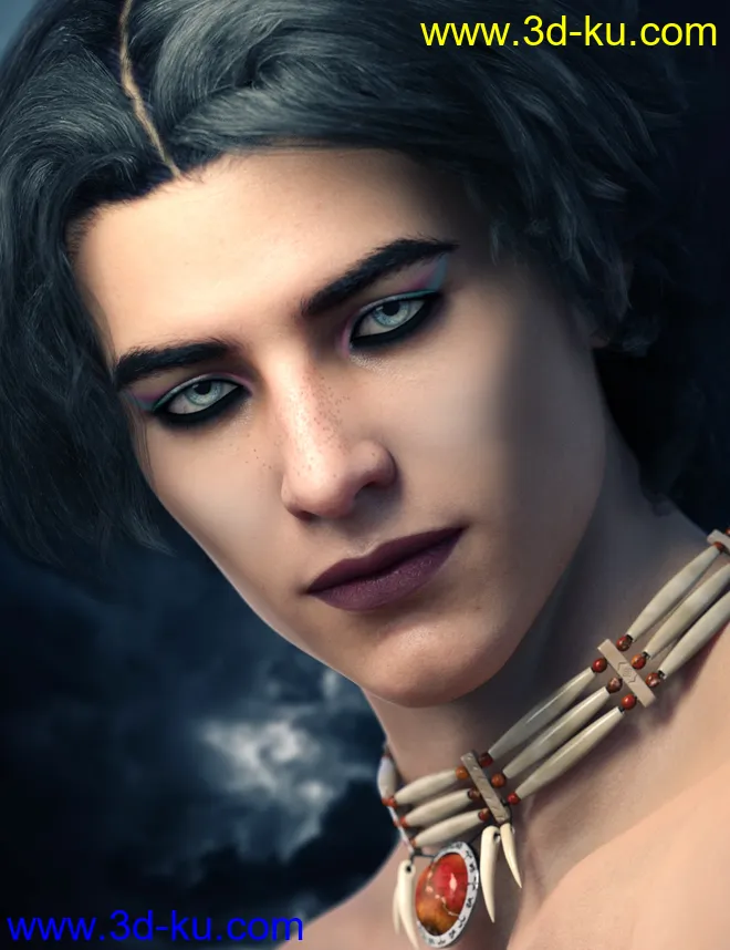 Everyday Makeup for Genesis 8 Males模型的图片9
