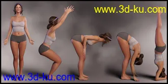 3D打印模型Everyday Yogi Poses for Genesis 8.1 Female的图片