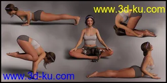 3D打印模型Everyday Yogi Poses for Genesis 8.1 Female的图片